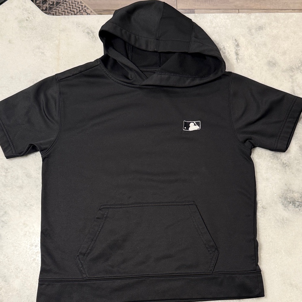 Sport-Tek Kids MLB logo Black Hoodie